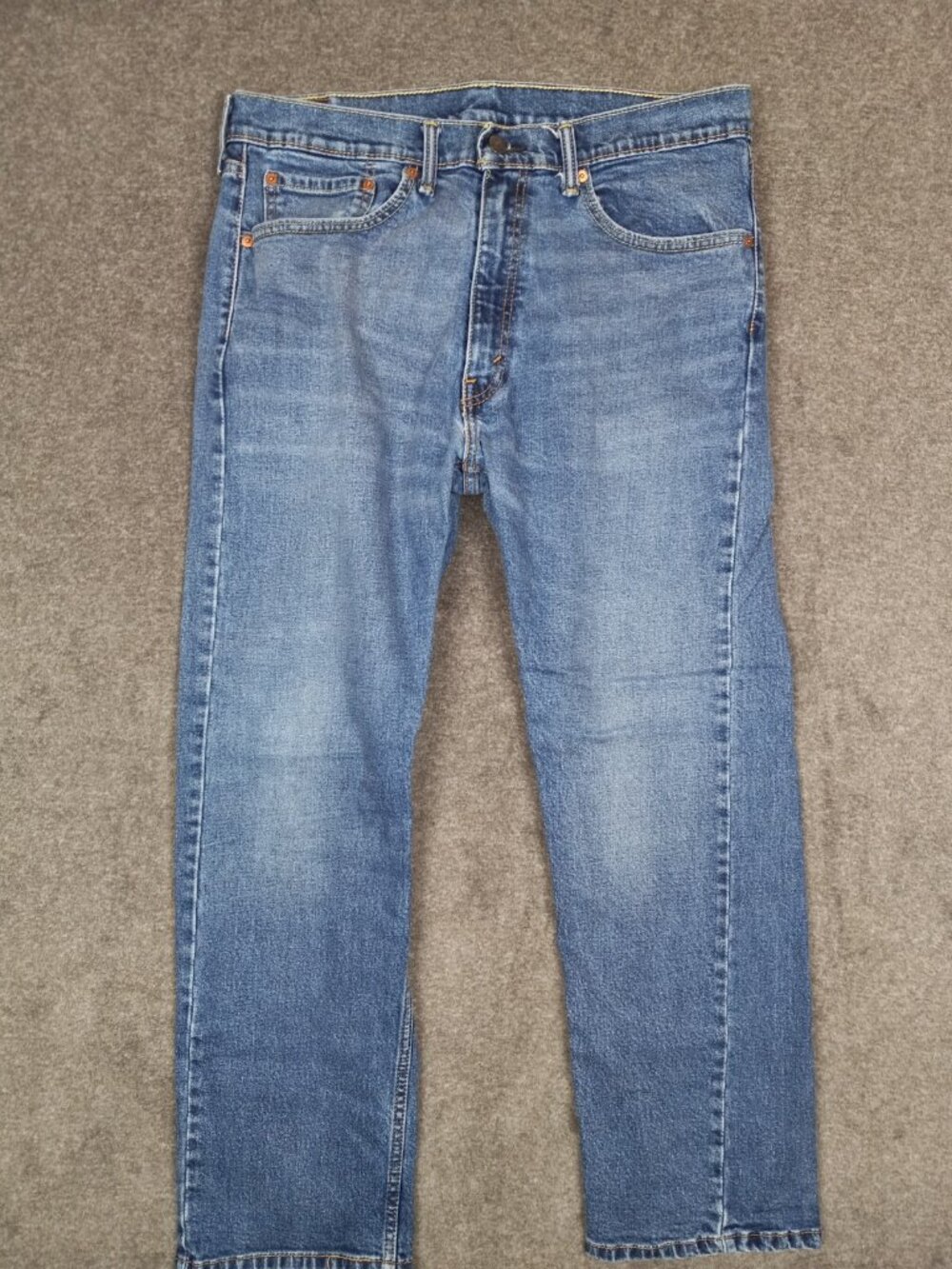 Levis 505 Jeans Mens 36x29 (34x27) Medium Blue Denim Regular Straight Leg